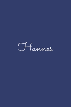 Hannes: notebook with the name on the cover, elegant, discreet, official notebook for notes, dot grid notebook,