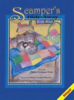 Hardcover Scamper's Hide-Away, Bilingual Book