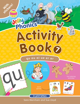 Paperback Jolly Phonics Activity Book 7: In Print Letters (American English Edition) Book