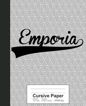 Paperback Cursive Paper: EMPORIA Notebook Book