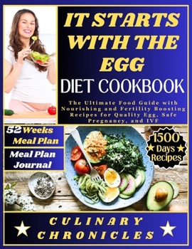 Paperback It Starts with the Egg Diet Cookbook: The Ultimate Food Guide with Nourishing and Fertility Boosting Recipes for Quality Egg, Safe Pregnancy, and IVF Book