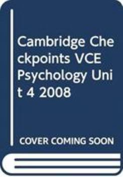 Paperback Cambridge Checkpoints Vce Psychology Unit 4 2008 Book