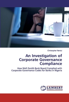 Paperback An Investigation of Corporate Governance Compliance Book