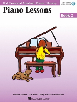 Paperback Piano Lessons Book 2 - Hal Leonard Student Piano Library Educational Piano Sheet Music with Audio and MIDI Access Beginner to Intermediate Instruction Book