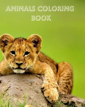 Paperback Animals Coloring Book For Kids Book