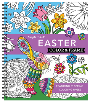 Spiral-bound Color & Frame - Easter (Coloring Book) Book