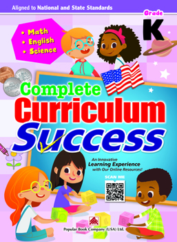 Paperback Complete Curriculum Success Kindergarten - Learning Workbook for Kindergarten Students - English, Math and Science Activities Children Book