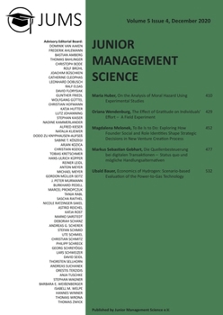 Paperback Junior Management Science, Volume 5, Issue 4, December 2020 [German] Book