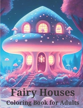 Paperback Fairy Houses Coloring Book for Adults: Fantasy and Whimsical Of Fairy Houses Images Book