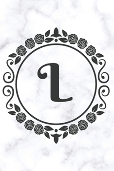 Paperback L: Sketchbook - Cute Personalized Floral Initial Monogram Drawing Book for Artists - Pretty Doodling Pad for Students for Book