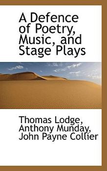 Paperback A Defence of Poetry, Music, and Stage Plays Book