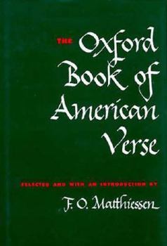 Hardcover Oxford Book of American Verse Book
