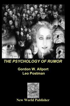 Paperback The Psychology of Rumor Book