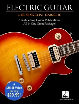 Paperback Electric Guitar Lesson Pack: Boxed Set with Four Books & One DVD Book