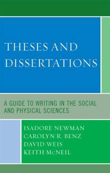 Paperback Theses and Dissertations: A Guide to Writing in the Social and Physical Sciences Book