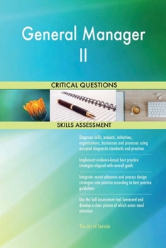 Paperback General Manager II Critical Questions Skills Assessment Book