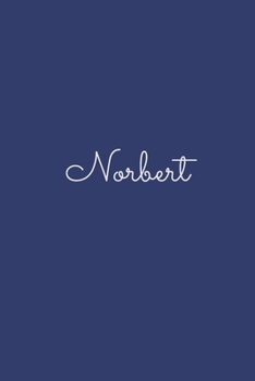 Norbert: notebook with the name on the cover, elegant, discreet, official notebook for notes, dot grid notebook,