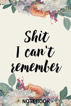 Paperback Shit I can't remember: a5 notebook, dotted, dot grid 120 pages Book