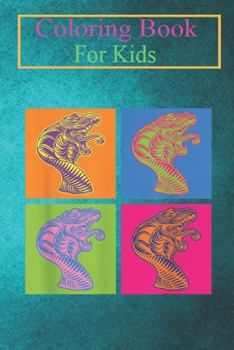 Coloring Book For Kids: Pop Art Snake Animal Coloring Book: For Kids Aged 3-8 (Fun Activities for Kids)