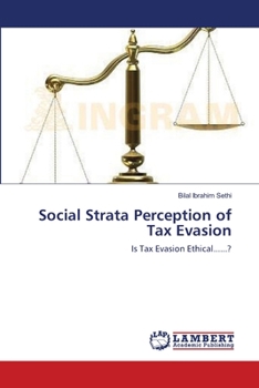 Paperback Social Strata Perception of Tax Evasion Book