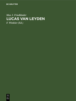 Hardcover Lucas Van Leyden [German] Book