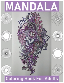 Paperback Mandala Coloring Book for Adults: Big Mandalas to Color for Creative And Relaxation [Large Print] Book