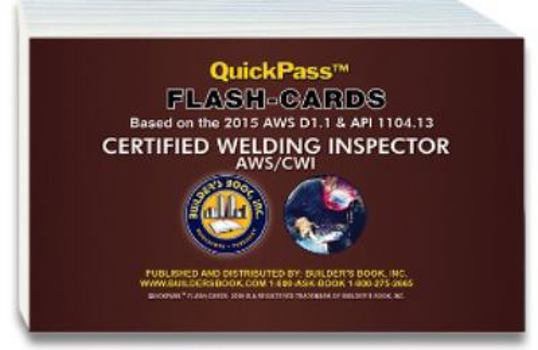 Pamphlet Welding Inspector Certification AWS/CWI QuickPassTM Flash-Cards Book