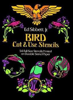 Paperback Bird Cut & Use Stencils Book