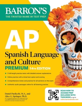 Paperback AP Spanish Language and Culture Premium, Fourteenth Edition: Prep Book with 5 Practice Tests + Comprehensive Review + Online Practice (2026) Book