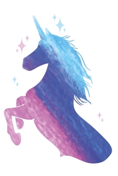 striped unicorn white: colorful unicorn Notebook graph paper 120 pages 6x9 perfect as math book, sketchbook, workbook and diary