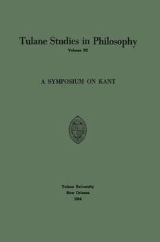 Paperback A Symposium on Kant Book