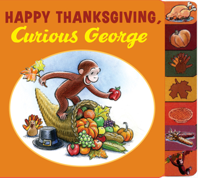 Board book Happy Thanksgiving, Curious George Book