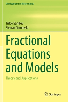 Paperback Fractional Equations and Models: Theory and Applications Book