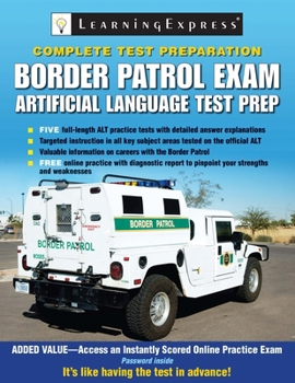 Paperback Border Patrol Exam: Artificial Language Test Prep Book