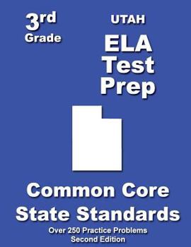 Paperback Utah 3rd Grade ELA Test Prep: Common Core Learning Standards Book