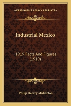 Paperback Industrial Mexico: 1919 Facts And Figures (1919) Book