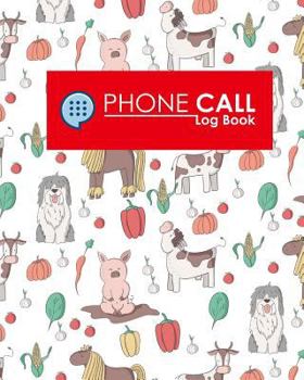 Paperback Phone Call Log Book