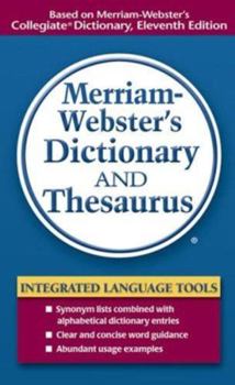 Hardcover Webster's Dictionary & Thesaurus Book