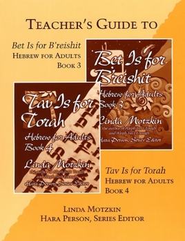 Paperback Bet Is for B'Reishit and Tav Is for Torah Teacher's Guide Book