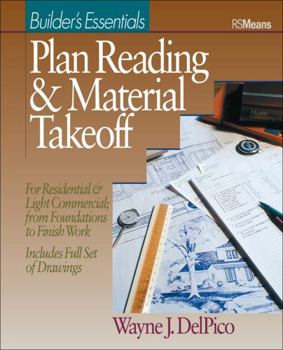 Paperback Plan Reading and Material Takeoff: Builder's Essentials Book