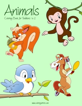 Paperback Animals Coloring Book for Toddlers 1 & 2 Book
