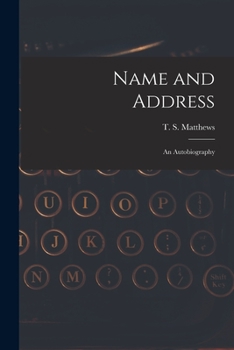 Paperback Name and Address: an Autobiography Book