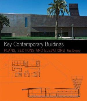 Paperback Key Contemporary Buildings: Plans, Sections and Elevations [With CDROM] Book