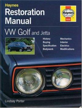 Hardcover VW Golf and Jetta Restoration Manual Book