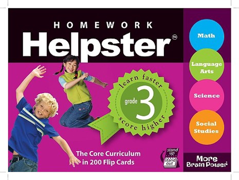 Spiral-bound Homework Helpster: Grade 3 Book