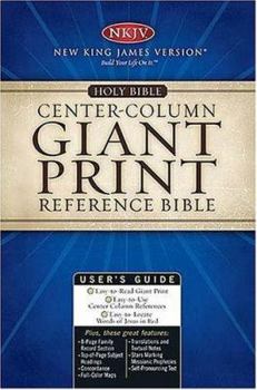 Imitation Leather Giant Print Center-Column Reference Bible-NKJV [Large Print] Book