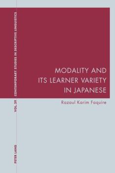 Paperback Modality and Its Learner Variety in Japanese Book