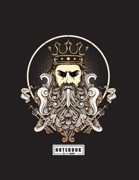 Notebook: King of the sea on dark brown cover and Dot Graph Line Sketch pages, Extra large (8.5 x 11) inches, 110 pages, White paper, Sketch, Draw and Paint