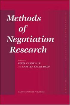 Hardcover Methods of Negotiation Research Book