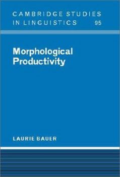 Hardcover Morphological Productivity Book